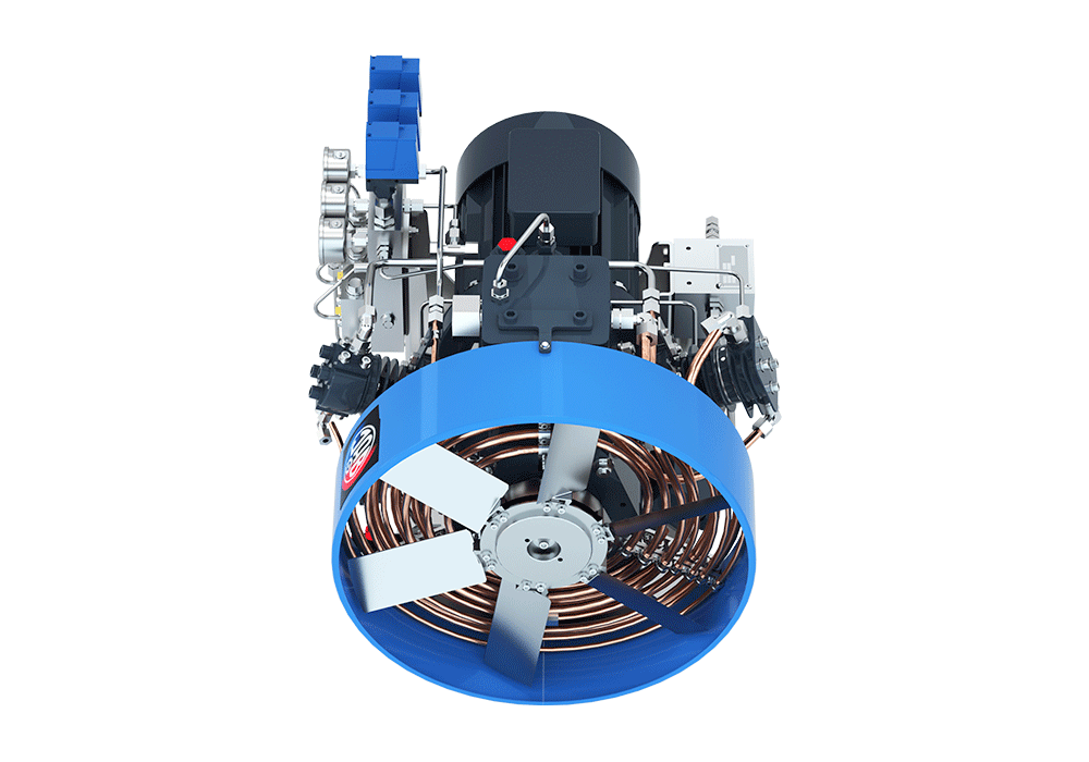 SV2400/40N Compressor Unit AIR COOLED LUBRICATED 3 STAGES 4 CYL 182 m3/hr @ 40 bar  37 kW 1500RPM