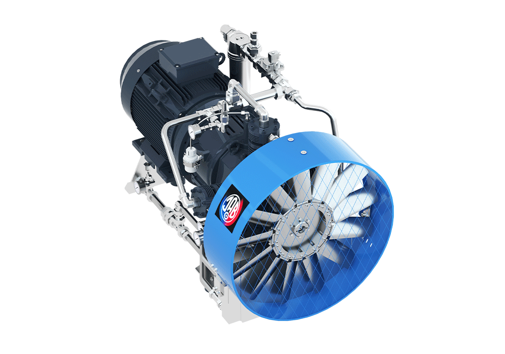 V5461-3/40 Compressor Unit AIR COOLED LUBRICATED 1 STAGES 3 CYL 13 bar inlet 603 m3/hr @ 40 bar  30 kW 1500RPM