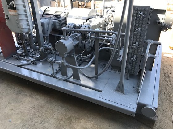 CS211004 Gemini CNG Gas Compressor Package 100 HP Electric Drive