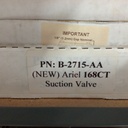 CS211021 Valve Ariel 168CJT B-2715-AA Suction Valve
