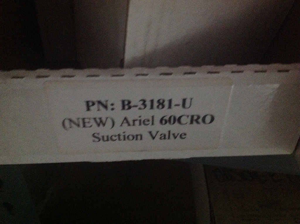 CS211128 Ariel 60CRO B-3181-U Suction Valve