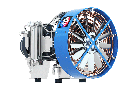 SV2400/40He Unidad de Compresion lubricada por aceite y refrigerada por aire 3 etapas 4 cil 141 m3/hr @ 40 bar  37 kW 1500RPM