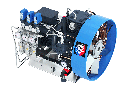 SV2400/40N Compressor Unit AIR COOLED LUBRICATED 3 STAGES 4 CYL .3bar inlet 182 m3/hr @ 40 bar  37 kW 1500RPM