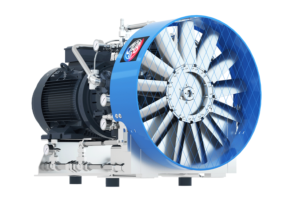 V5461-3/40 Unidad de Compresion lubricada por aceite y refrigerada por aire 1 etapa 3 cil 13bar succion 603 m3/hr @ 40 bar  30 kW 1500RPM