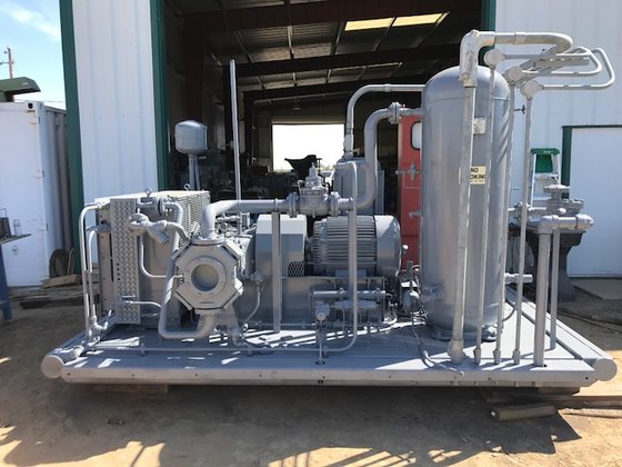 CS211004 Gemini CNG Gas Compressor Package 100 HP Electric Drive