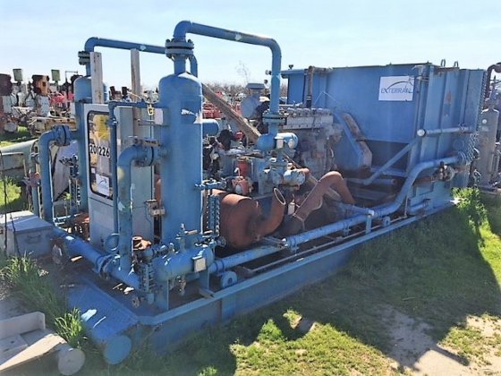 CS211006 Natural Gas Compressor Ariel Model JGP-2 Stage / Cat Engine Model G3306NA 1800 RPM