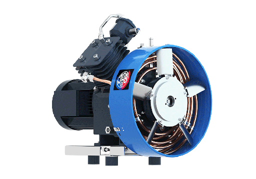 [JAB GC SV 125/40 He] SV125/40He Unidad de Compresion lubricada por aceite y refrigerada por aire 2 etapas 2 cil 7.5 m3/hr @ 40 bar  3 kW 1000RPM