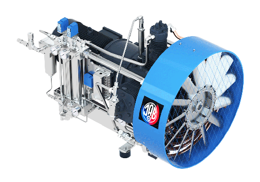 [JAB GC SV 1400/60 NG] SV1400/60NG Unidad de Compresion lubricada por aceite y refrigerada por aire 3 etapas 3 cil .3 bar succion 108 m3/hr @ 60 bar  30 kW 1500RPM