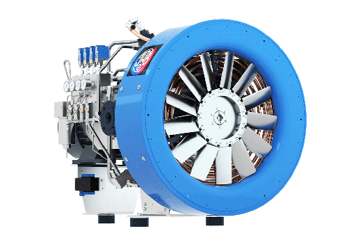 [JAB GC SV 1100/350 He] SV1100/350He Unidad de Compresion lubricada por aceite y refrigerada por aire 4 etapas 4 cil 65 m3/hr @ 350 bar  30 kW 1500RPM